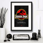 6 Cuadros Peliculas 90's Cinema Spielberg Disney C/ Paspartú Marco Negro