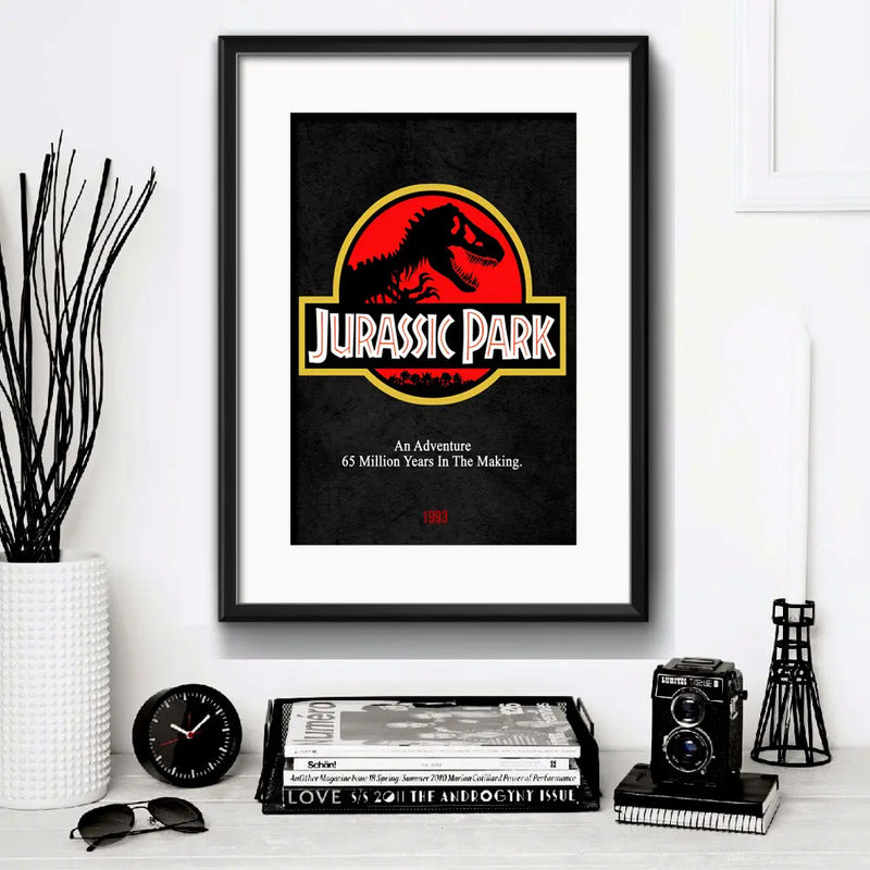 6 Cuadros Peliculas 90's Cinema Spielberg Disney C/ Paspartú Marco Negro