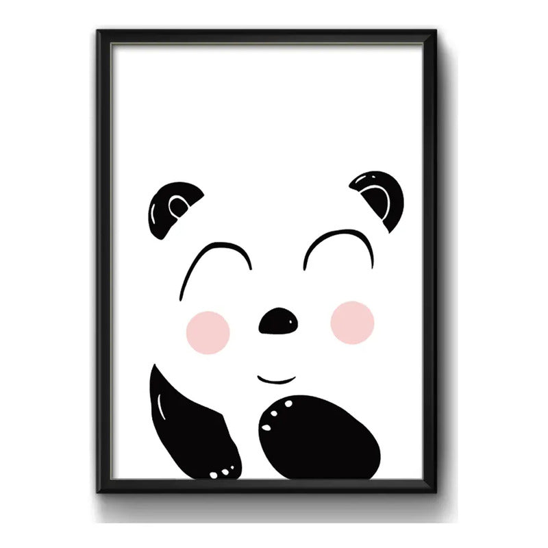 Cuadro Oso Panda Animalitos Decoracion Infantil Niños Niñas