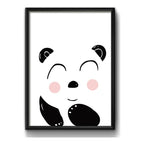 Cuadro Oso Panda Animalitos Decoracion Infantil Niños Niñas