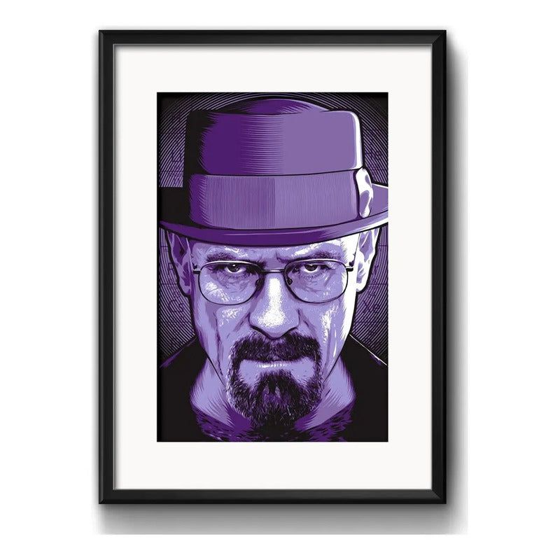 Cuadro Heisenberg Pop Art Breaking Bad Decoracion Paspartú
