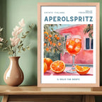 Cuadro Aperol Il Dolce Far Niente Drink Italiano Marco Oak Marco Marrón Claro