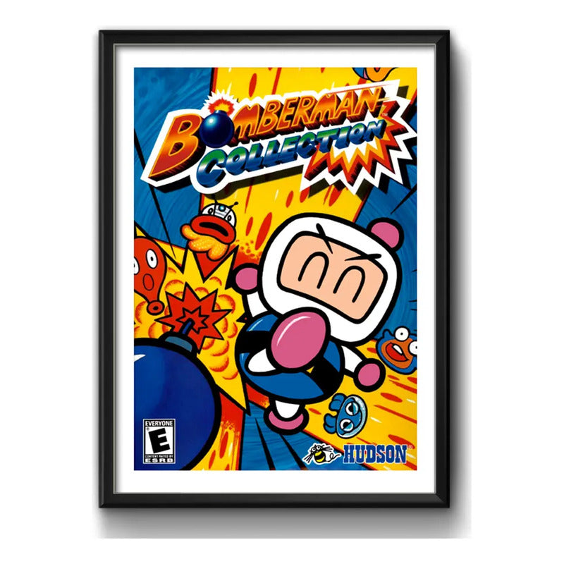 Cuadro Bomberman Game Videojuego Nintendo Decoracion Geek