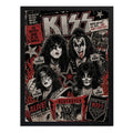Cuadro Kiss Banda Miembros Icónicos Rock Arte Vintage Marco Negro