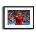 Cuadro Cristiano Ronaldo Futbol Foto B2 Deporte Con Paspartú Marco Negro