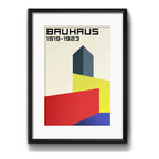 Cuadro Bauhaus Exposicion 1923 Arte Br7 53x43cm Con Paspartú Marco Negro