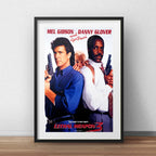 Cuadro Arma Mortal 3 Lethal Weapon Pelicula Con Paspartú Marco Negro