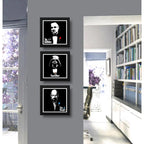Set 3 Cuadros Darth Vader El Padrino Heisenberg Godfather
