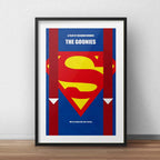 Cuadro Los Goonies Sloth Minimalista Pelicula Con Paspartú Marco Negro