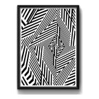 Cuadro Geometrico Abstracto Escandinavo Moderno Decoracion
