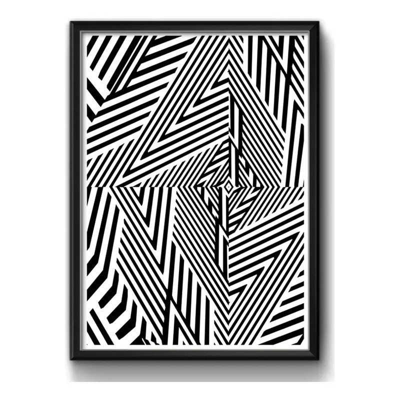 Cuadro Geometrico Abstracto Escandinavo Moderno Decoracion