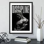 Cuadro Discipline Coach Personal Motivacional Art Decoracion Marco Negro