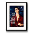 Cuadro Frida Kahlo Arte Pintora Brs6 Decoracion Con Paspartu Marco Negro