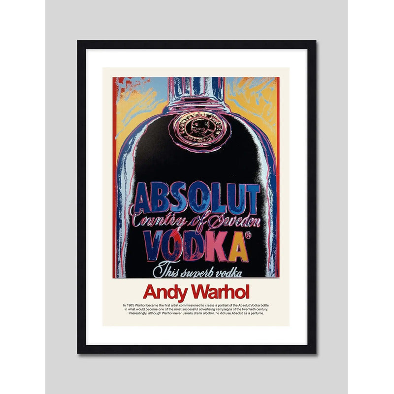 Cuadro Andy Warhol Pop Art Monroe Mariposa Flores Decoracion Andy Warhol Vodka Marco Negro