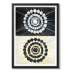 Cuadro Dormitorio Living Hilma Af Klint Arte El Cisne N. 8 Marco Negro