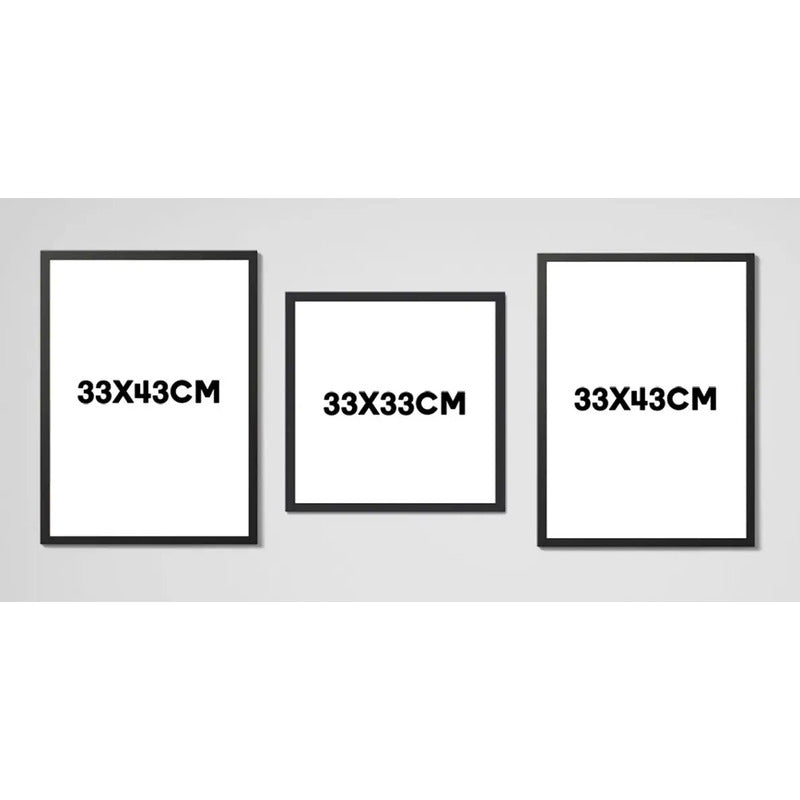 Set 3 Cuadros Para Living Cocina Estudio Tonos Verde Green Matisse William Morris Bauhaus Con Marco Negro