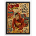 Cuadro Chapulin Colorado Heroe Comics Retro Chavo Serie Marco Negro