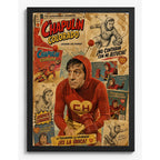 Cuadro Chapulin Colorado Heroe Comics Retro Chavo Serie Marco Negro