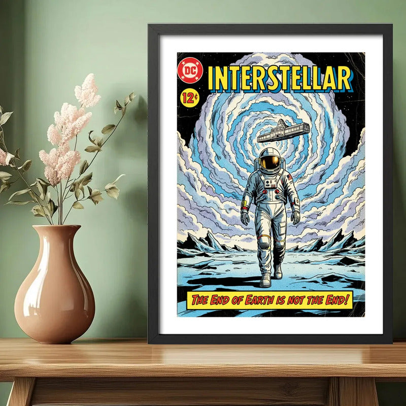 Cuadro Interestellar Pelicula Matthew Mcconaughey Decoracion Comics Art The End Of The World Is Not The End Negro