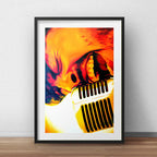 Cuadro Dave Grohl Foo Fighters Rock Decoracion Paspartú Marco Negro