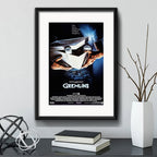 Cuadro Gremlins Gizmo Steven Spielberg Poster Con Paspartú Gremlins 1 Negro