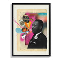 Cuadro Martin Luther King Pop Art Decoracion Moderna Marco Negro
