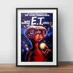 Cuadro Et El Extraterrestre Pelicula Cinema Con Paspartú Marco Negro