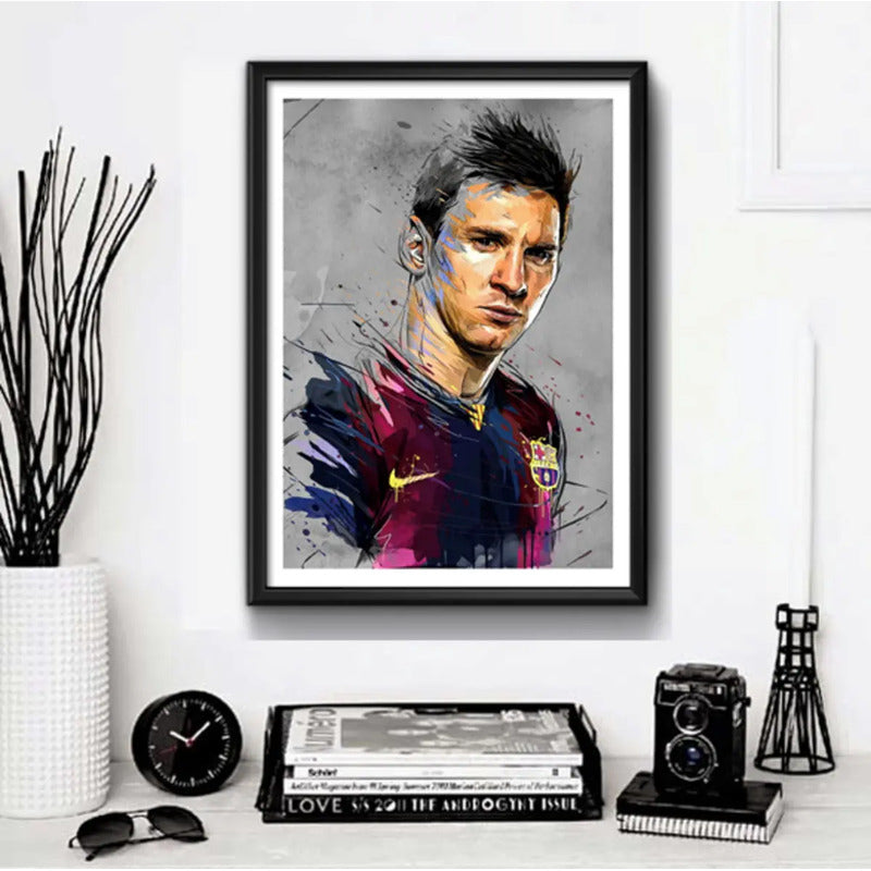 Cuadro Lionel Messi Pop Art Fútbol Jugador Club Decoracion