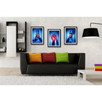Set 3 Cuadros Ortopedia Manos Rayos X Cuerpo Humano Medicina