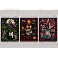 Set 3 Cuadros Green Day Punk Rock Instrumentos Musicales Marco Negro