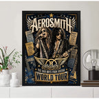 Cuadro Aerosmith Bad Boys From Boston Steven Tyler Rock Arte Marco Negro