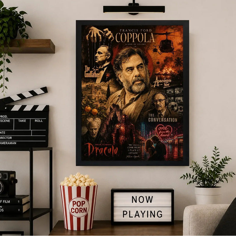 Cuadro Francis Ford Coppola Director Peliculas Icónicas Marco Negro
