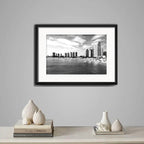 Cuadro Punta Del Este Fotos En Blanco Y Negro Con Paspartú Playa Mansa View Con Marco Negro