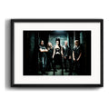 Cuadro Evanescence Metal Rock Banda Decoracion Con Paspartú Marco Negro