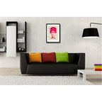 Cuadro Chica Geek Pop Art Decoracion Con Paspartú Marco Negro