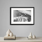 Cuadro Punta Del Este Fotos En Blanco Y Negro Con Paspartú Puente De La Laguna Garzón Con Marco Negro