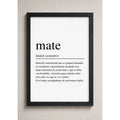 Cuadro Mate Definicion Significado Decoracion Casa Hogar Marco Negro