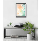 Cuadro Surf Mar Ola Tabla Playa Decoracion Playera Tropical Marco Negro
