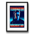 Cuadro Terminator Arnold Schwarzenegger Pop Art Con Paspartú Marco Negro