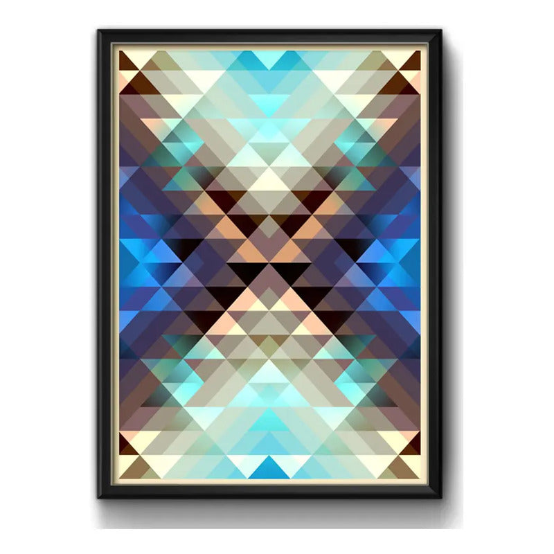 Cuadro Geometrico Abstracto Escandinavo Moderno Decoracion
