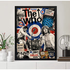 Cuadro The Who Banda Rock Art Quadrophenia Musica Decoracion Marco Negro