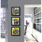 Set 3 Cuadros Basquiat Arte Urbano Monroe Decoración Hogar