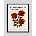 Cuadro Flower Market Flores Ciudades Art Botanico Decoracion Flower Market Londres 1 Marco Negro