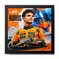 Cuadro Lando Norris Formula 1 Mclaren Team Auto Coleccion Marco Negro