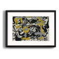 Cuadro Jackson Pollock Abstracto Brs1 53x43cm Con Paspartú Marco Negro