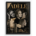 Cuadro Adele Cantante Inglesa Elementos Iconicos Musica Pop Marco Negro