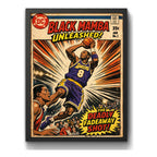 Cuadro Kobe Bryant Black Mamba Comics B1 Baloncesto Deportes Marco Negro