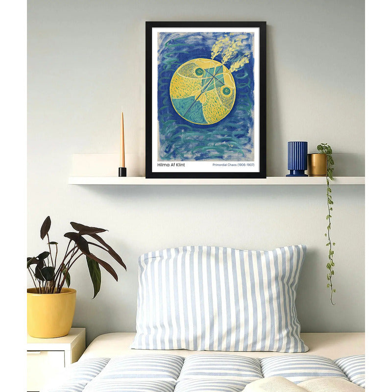 Cuadro Dormitorio Living Hilma Klint Caos Primordial Museo Marco Negro