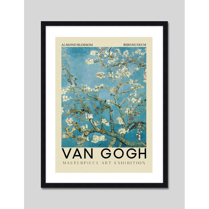 Cuadro Van Gogh Arte Exposición Obras Pintor Decoracion Van Gogh Almond Blossom Marco Negro