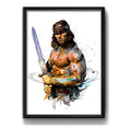 Cuadro Conan El Bárbaro Pop Art Pelicula Schwarzenegger